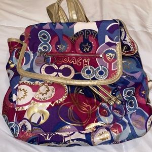 COACH POPPY COLLECTION BACKPACK